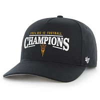 Men's '47 Black Arizona State Sun Devils 2024 Big 12 Football Conference Champions Hitch Adjustable Hat