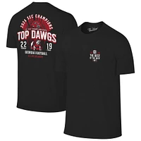 Men's Georgia Bulldogs 2024 SEC Football Conference Champions Score T-Shirt