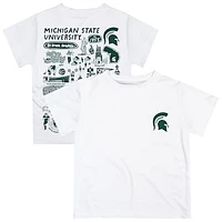 Infant Vive La Fete White Michigan State Spartans Impressions Artwork T-Shirt