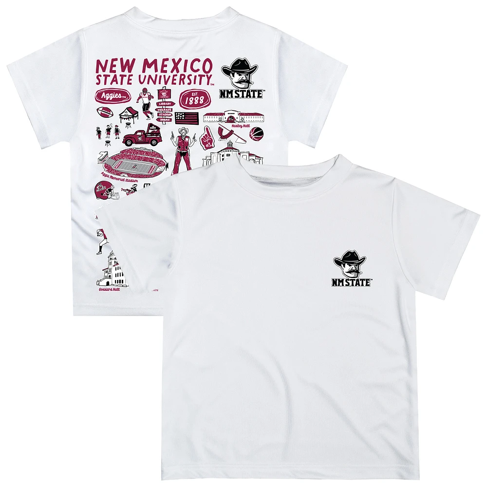 Infant Vive La Fete White New Mexico State Aggies Impressions Artwork T-Shirt