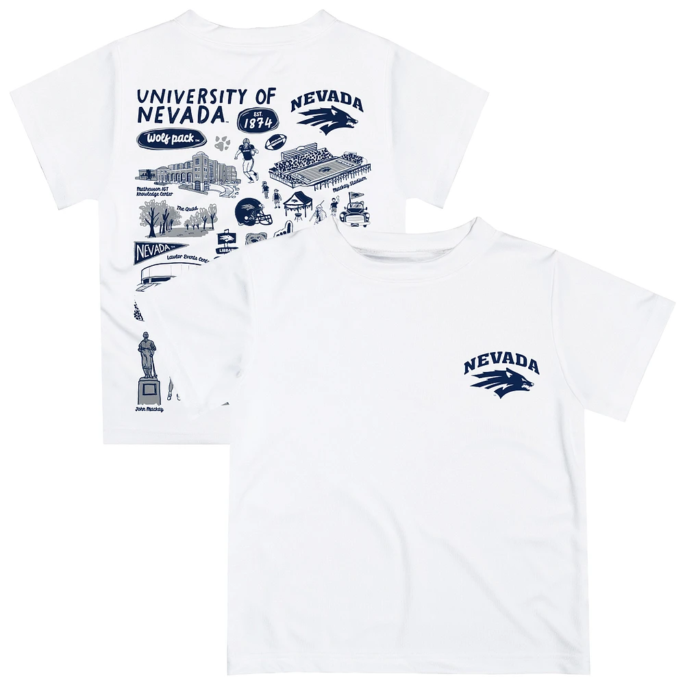 Infant Vive La Fete White Nevada Wolf Pack Impressions Artwork T-Shirt