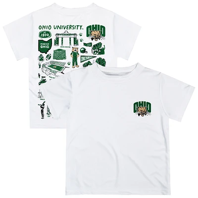 Infant Vive La Fete White Ohio Bobcats Impressions Artwork T-Shirt