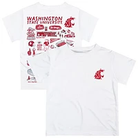 Infant Vive La Fete White Washington State Cougars Impressions Artwork T-Shirt