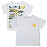 Toddler Vive La Fete  White West Virginia Mountaineers Impressions Artwork T-Shirt
