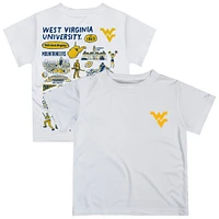 Toddler Vive La Fete  White West Virginia Mountaineers Impressions Artwork T-Shirt