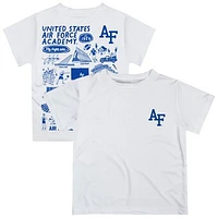 Toddler Vive La Fete  White Air Force Falcons Impressions Artwork T-Shirt