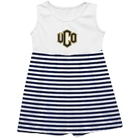Girls Infant Vive La Fete  Navy Central Oklahoma Bronchos Striped Tank Top Dress