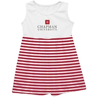 Girls Infant Vive La Fete  Red Chapman Panthers Striped Tank Top Dress