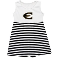Girls Infant Vive La Fete  Black Emporia State Hornets Striped Tank Top Dress