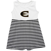 Girls Infant Vive La Fete  Black Emporia State Hornets Striped Tank Top Dress
