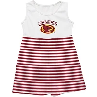 Girls Infant Vive La Fete  Cardinal Iowa State Cyclones Striped Tank Top Dress
