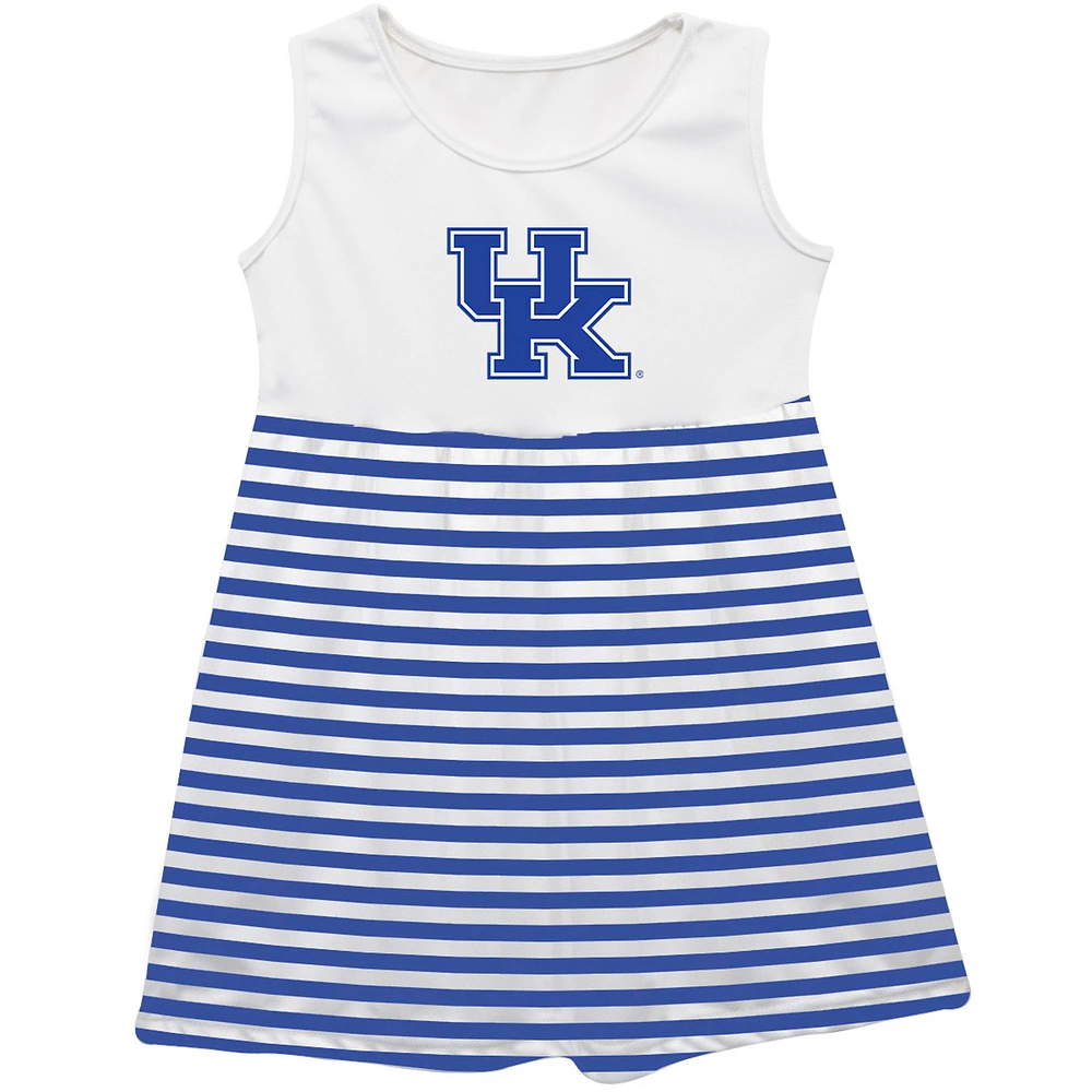 Girls Infant Vive La Fete Royal Kentucky Wildcats Striped Tank Top Dress