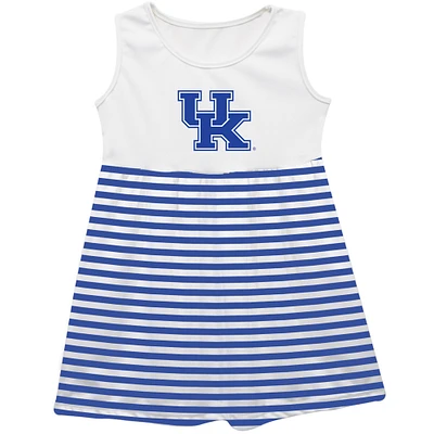 Girls Infant Vive La Fete  Royal Kentucky Wildcats Striped Tank Top Dress