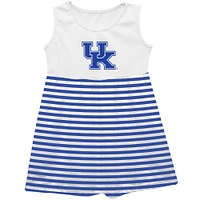Girls Infant Vive La Fete  Royal Kentucky Wildcats Striped Tank Top Dress