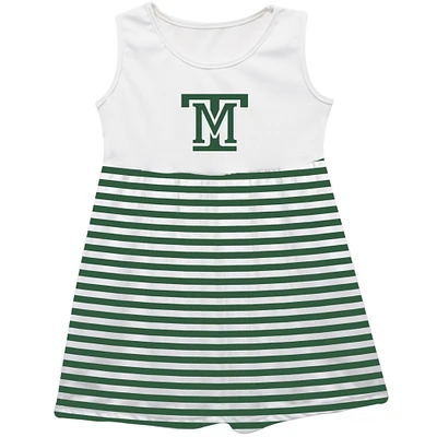 Girls Infant Vive La Fete  Green Montana Tech Orediggers Striped Tank Top Dress