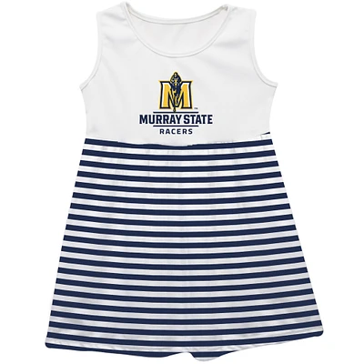 Girls Infant Vive La Fete  Navy Murray St. Racers Striped Tank Top Dress