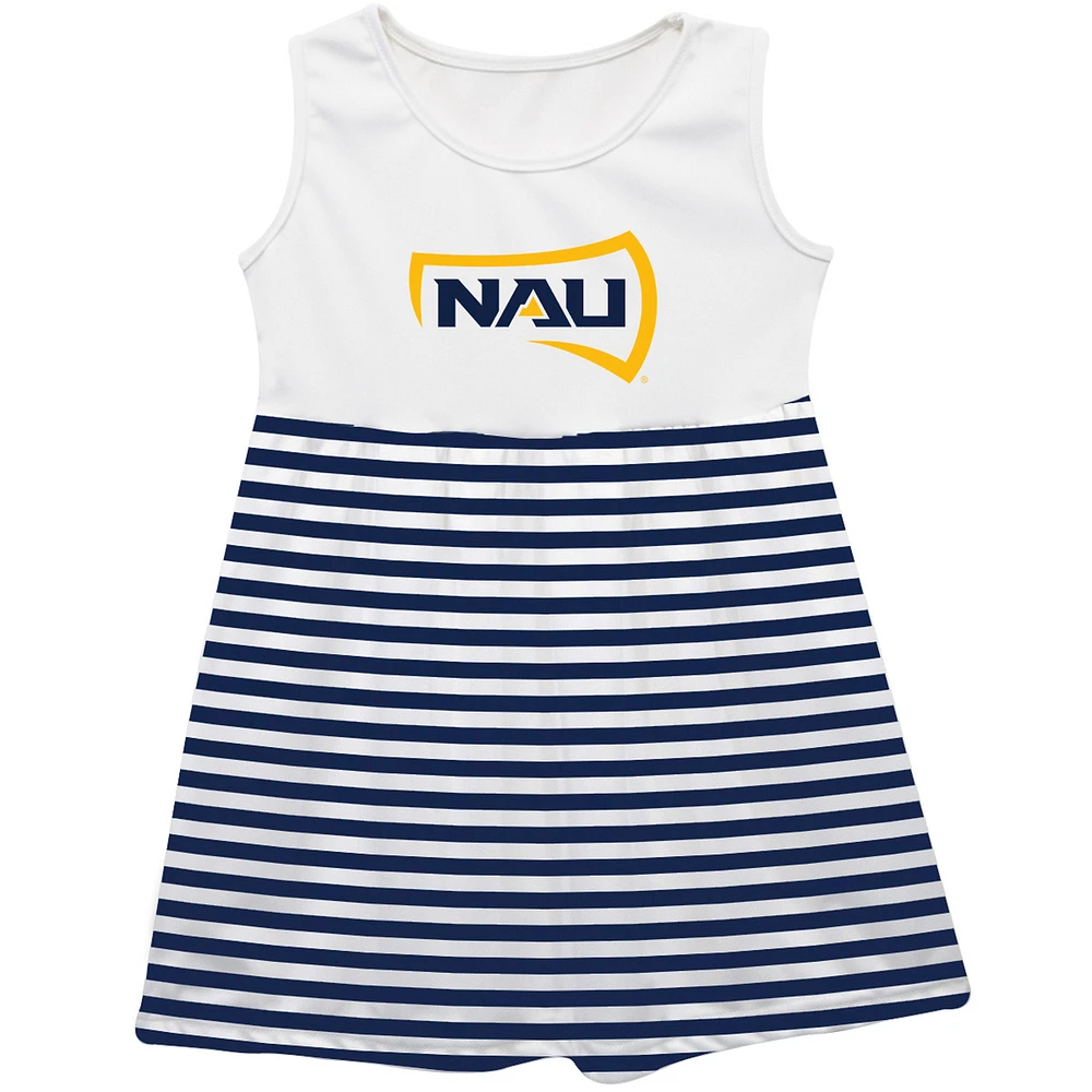 Girls Infant Vive La Fete Navy Northern Arizona Lumberjacks Striped Tank Top Dress