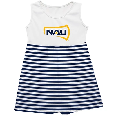 Girls Infant Vive La Fete  Navy Northern Arizona Lumberjacks Striped Tank Top Dress