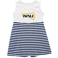 Girls Infant Vive La Fete  Navy Northern Arizona Lumberjacks Striped Tank Top Dress