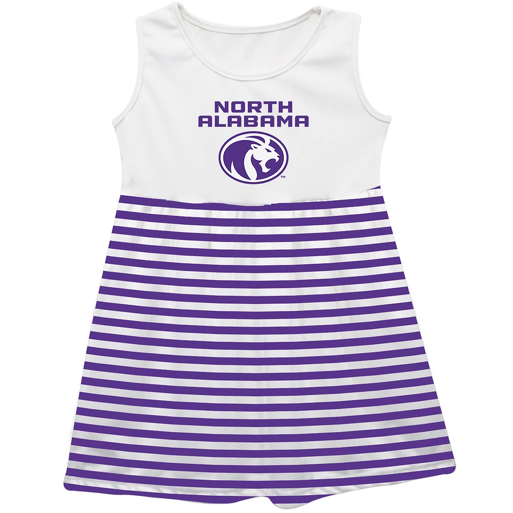 Girls Infant Vive La Fete Purple North Alabama Lions Striped Tank Top Dress