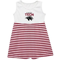 Girls Toddler Vive La Fete Red Florida Tech Panthers Striped Tank Top Dress