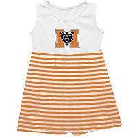 Girls Toddler Vive La Fete  Orange Mercer Bears Striped Tank Top Dress