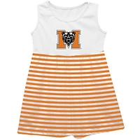 Girls Toddler Vive La Fete  Orange Mercer Bears Striped Tank Top Dress