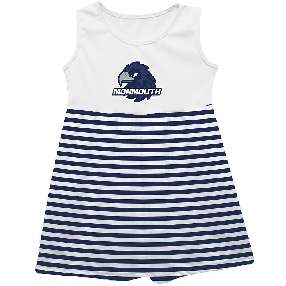 Girls Toddler Vive La Fete Navy Monmouth Hawks Striped Tank Top Dress