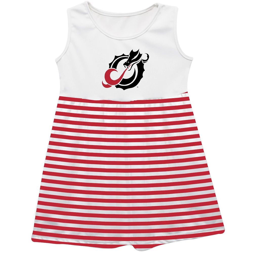 Girls Toddler Vive La Fete Red Minnesota State Moorhead Dragons Striped Tank Top Dress