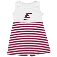 Girls Youth Vive La Fete  Maroon Eastern Kentucky Colonels Striped Tank Top Dress