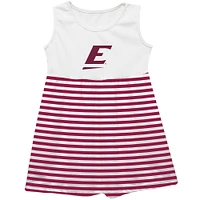 Girls Youth Vive La Fete  Maroon Eastern Kentucky Colonels Striped Tank Top Dress