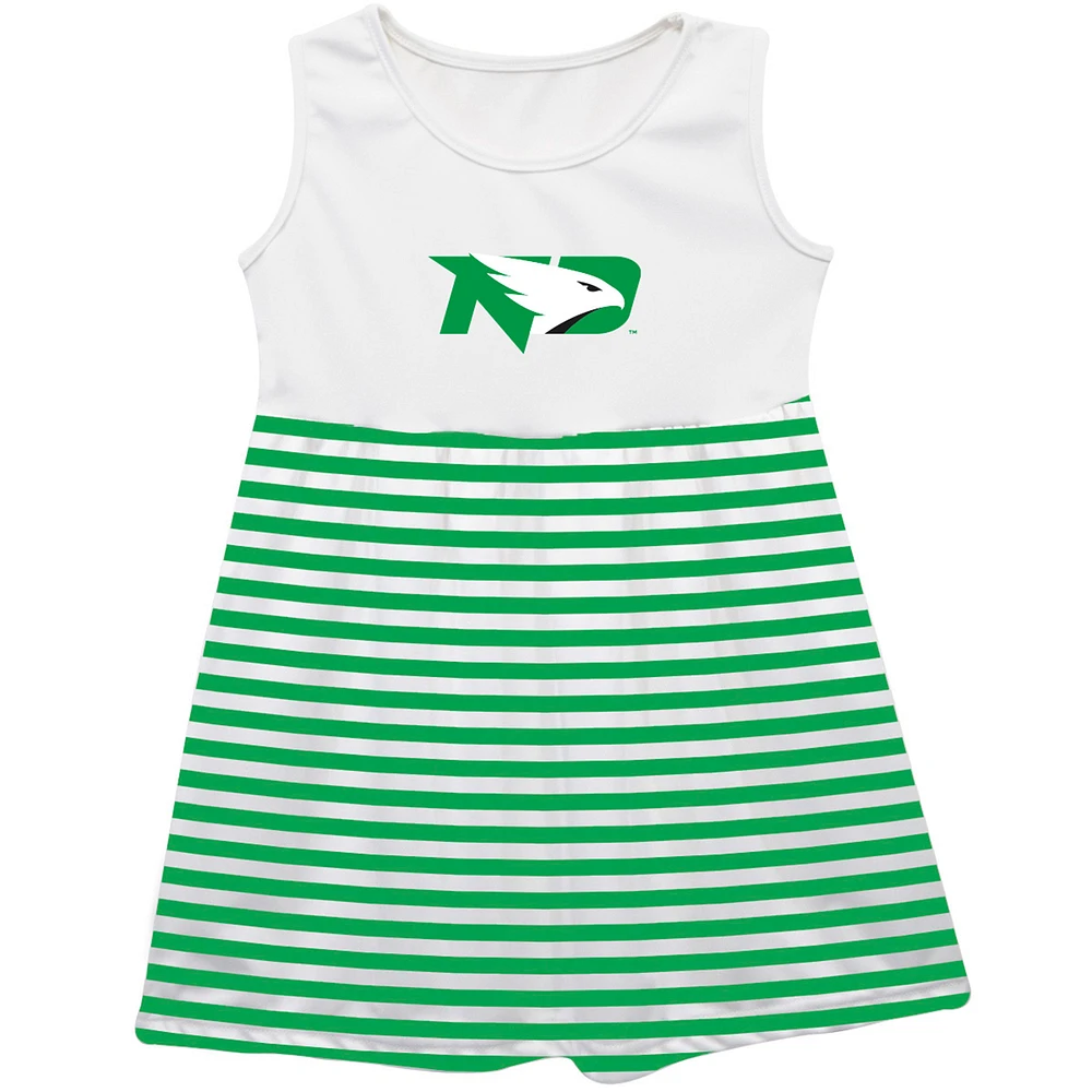 Girls Youth Vive La Fete Kelly Green North Dakota Striped Tank Top Dress