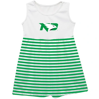 Girls Youth Vive La Fete  Kelly Green North Dakota Striped Tank Top Dress