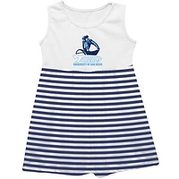 Girls Youth Vive La Fete  Navy San Diego Toreros Striped Tank Top Dress