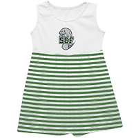 Girls Youth Vive La Fete  Green State College of Florida Manatee-Sarasota Striped Tank Top Dress