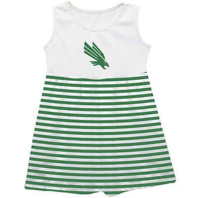 Girls Youth Vive La Fete  Green North Texas Mean Striped Tank Top Dress
