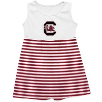 Girls Youth Vive La Fete  Garnet South Carolina Gamecocks Striped Tank Top Dress