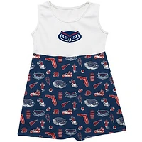 Girls Infant Vive La Fete  Navy Florida Atlantic Owls Impressions Artwork Tank Top Dress