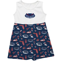 Girls Infant Vive La Fete  Navy Florida Atlantic Owls Impressions Artwork Tank Top Dress