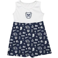 Girls Infant Vive La Fete  Navy Butler Bulldogs Impressions Artwork Tank Top Dress