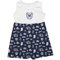 Girls Infant Vive La Fete  Navy Butler Bulldogs Impressions Artwork Tank Top Dress
