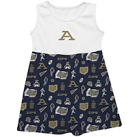 Girls Infant Vive La Fete  Blue Akron Zips Impressions Artwork Tank Top Dress