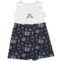 Girls Infant Vive La Fete  Blue Akron Zips Impressions Artwork Tank Top Dress