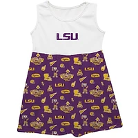 Girls Infant Vive La Fete  Purple LSU Tigers Impressions Artwork Tank Top Dress