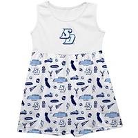 Girls Infant Vive La Fete  White San Diego Toreros Impressions Artwork Tank Top Dress