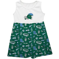 Girls Infant Vive La Fete  Green Tulane Wave Impressions Artwork Tank Top Dress