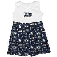 Girls Toddler Vive La Fete  Navy Georgia Southern Eagles Impressions Artwork Tank Top Dress