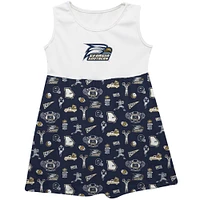Girls Toddler Vive La Fete  Navy Georgia Southern Eagles Impressions Artwork Tank Top Dress