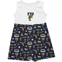 Girls Toddler Vive La Fete  Navy FIU Panthers Impressions Artwork Tank Top Dress