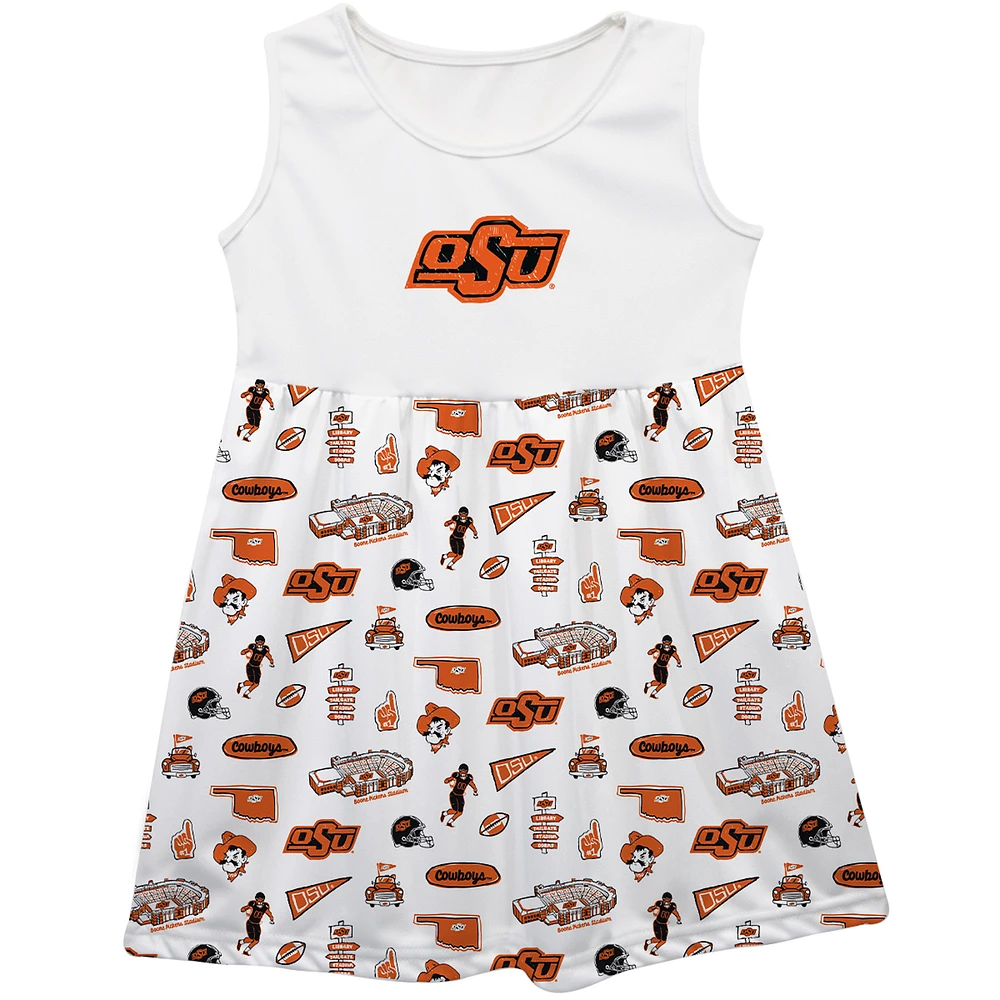 Girls Toddler Vive La Fete Oklahoma State Cowboys Impressions Artwork Tank Top Dress